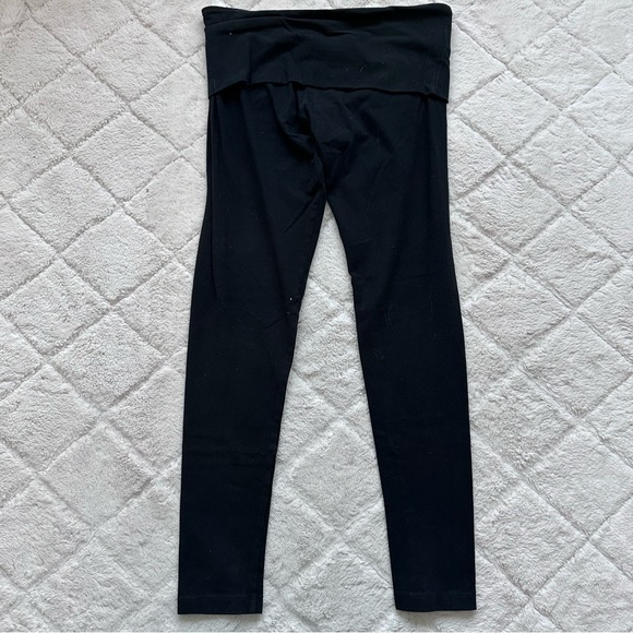 Victoria's Secret PINK | Black Mid-rise Fold Over Yoga Pants | Size Small - Picture 3 of 11